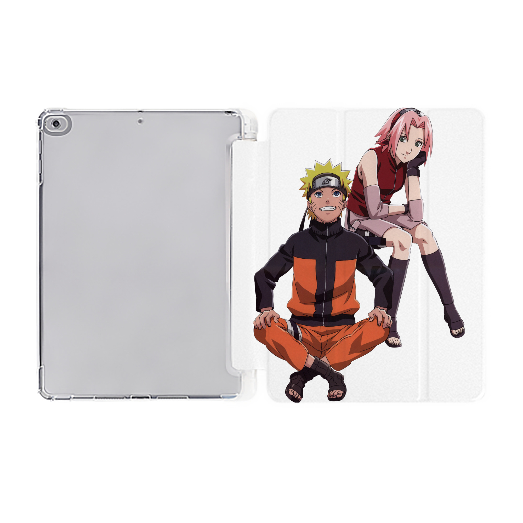（画像用） NARUTO -ナルト- うずまき ナルト Uzumaki Naruto IPad ケース ペン収納付き 三つ折りスタンド PUレザー×シリコン 対応機種9.5/10.5/10.9インチ